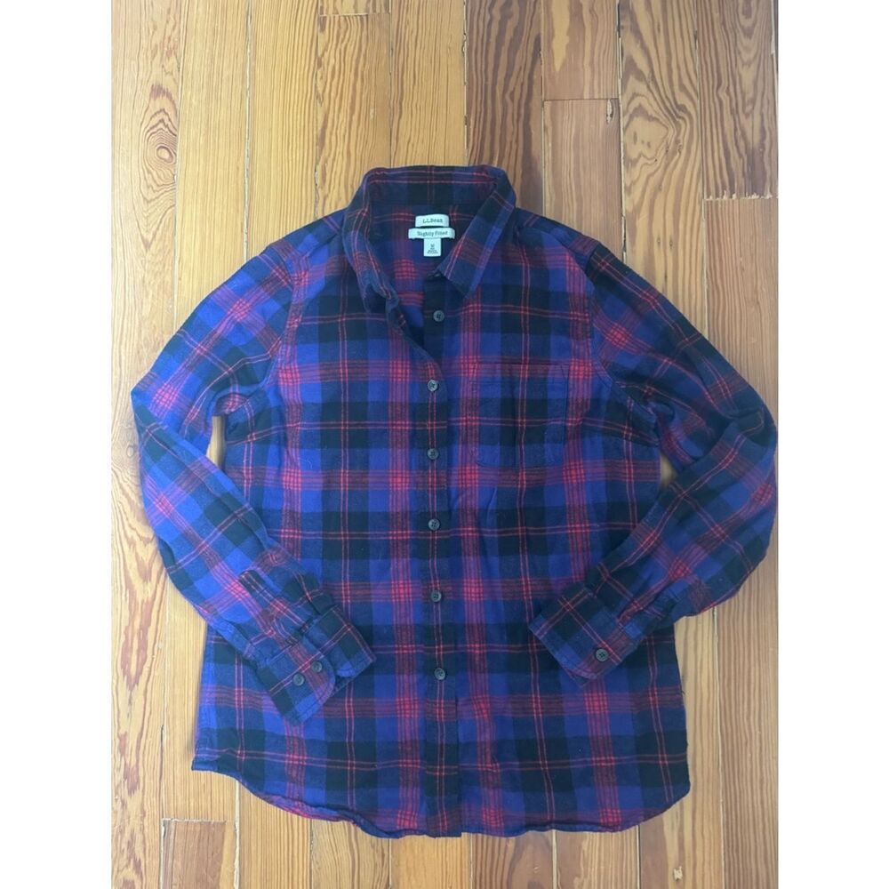 LL Bean Fitted Flannel Shirt